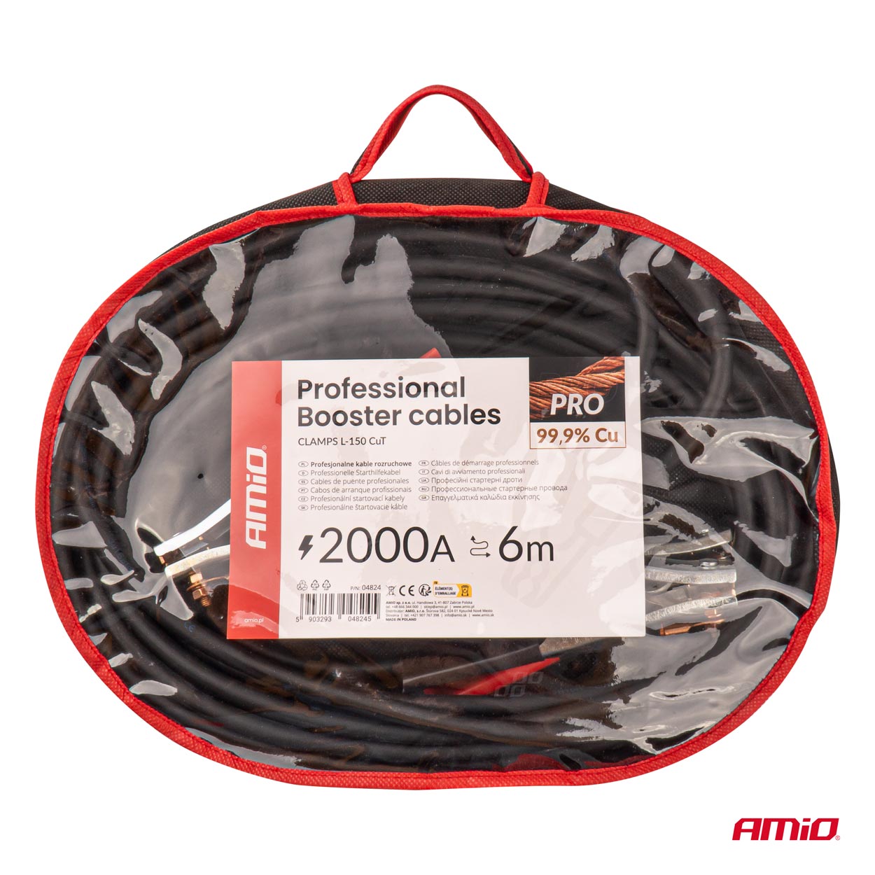 04824 РЎabluri de amplificare 99,9% cupru 2000A - 6m