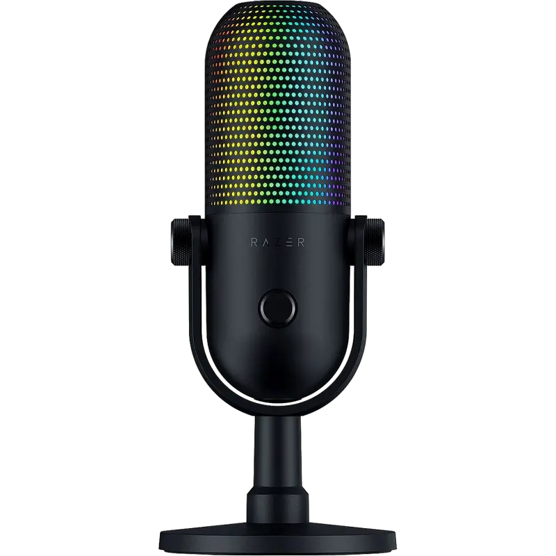 Microfon Gaming Razer Seiren V3 Chroma, Cu fir, Negru