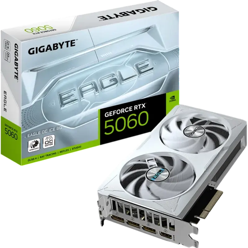 VGA Gigabyte RTX5060 8GB GDDR7 Eagle OC ICE  (GV-N5060EAGLEOC ICE-8GD)
