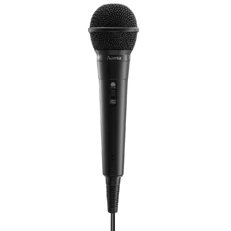 Microfon Karaoke HAMA 46020 DM-20, Cu fir, Negru