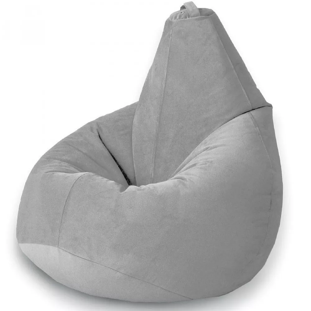 Fotoliu para din velur marimea XXL, culoarea sura