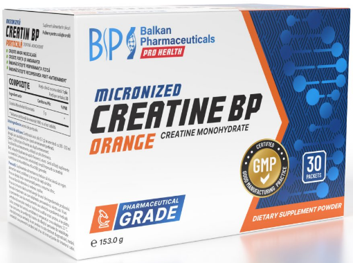 Creatine BP Orange 30 plicuri | Balkan Pharmaceuticals