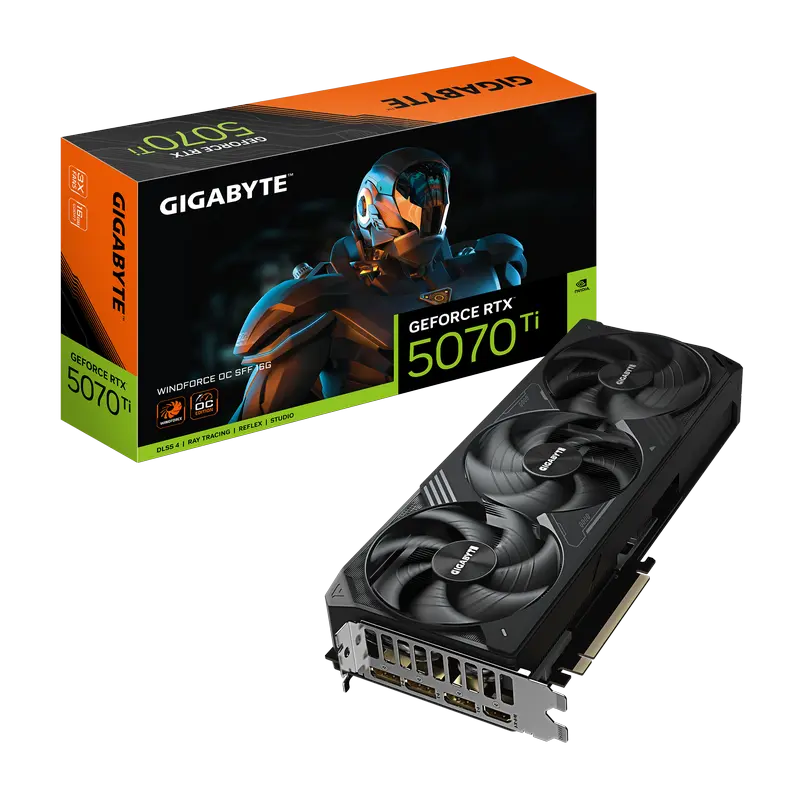Placă Video Gigabyte GV-N507TWF3OC-16GD, 16GB GDDR7 256bit (GV-N507TWF3OC-16GD)