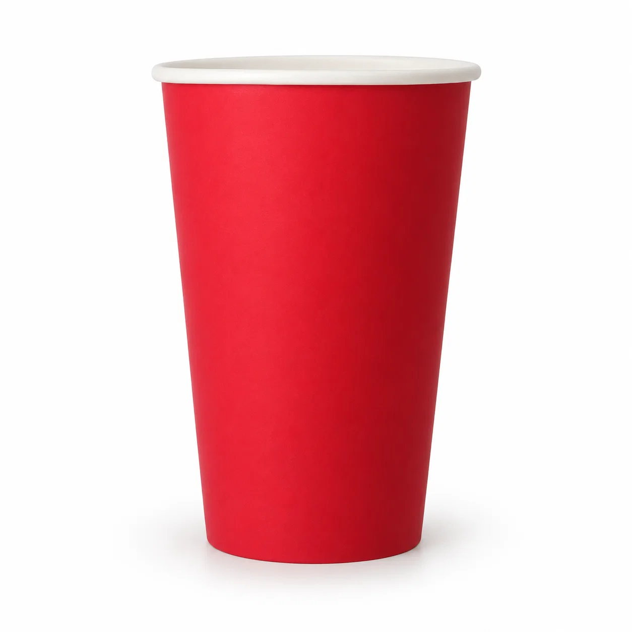 Pahar din hirtie 500ml ROSU d90 (50 buc)