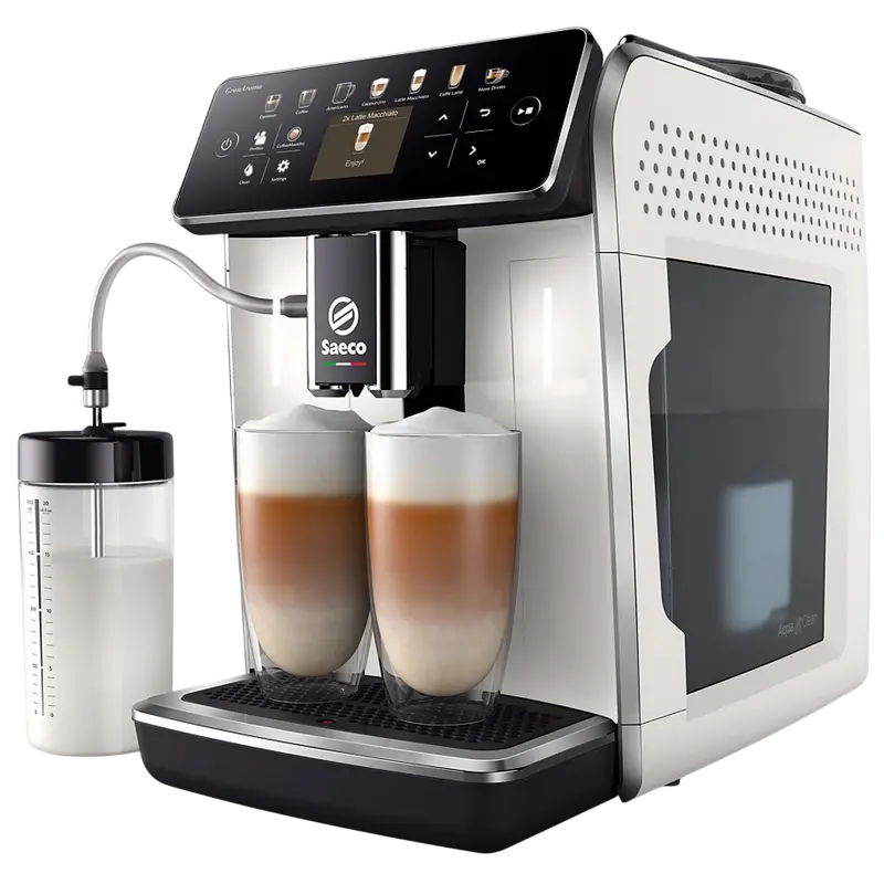 Aparat de cafea Saeco SM6580/20, Alb | Negru