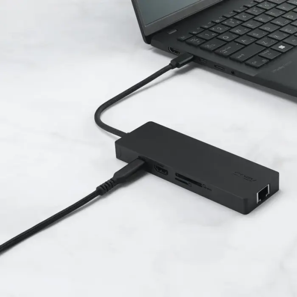 Stație Docking ASUS DC210-8IN1-BLK, Negru