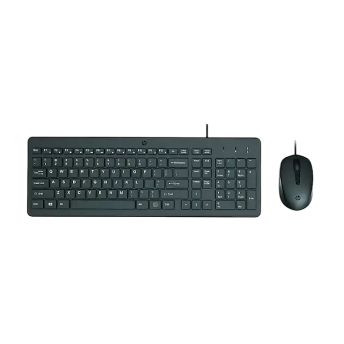 Set Tastatură + Mouse HP 150, Cu fir, Negru