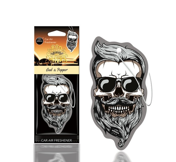 Aroma car Cellulose Tatoo (Oud Pepper Skull) aromatizator auto