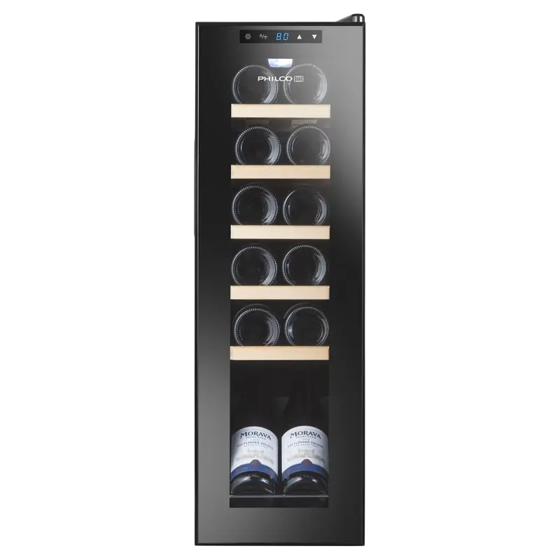 Dulap pentru vin Philco PW12KF, Negru