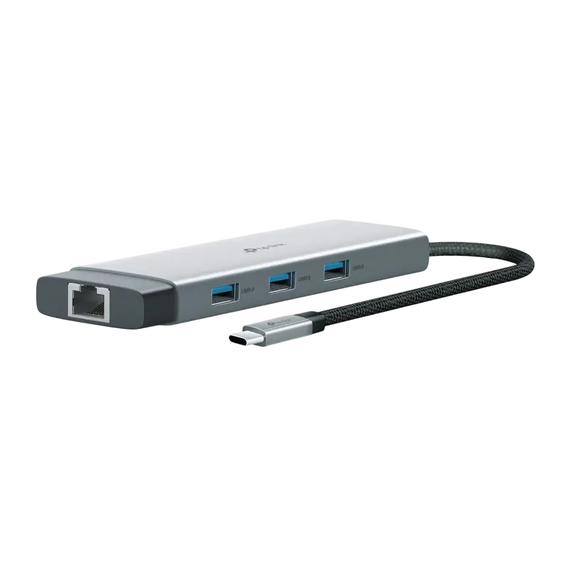 Adaptor Hub TP-LINK UH9120C, Argintiu