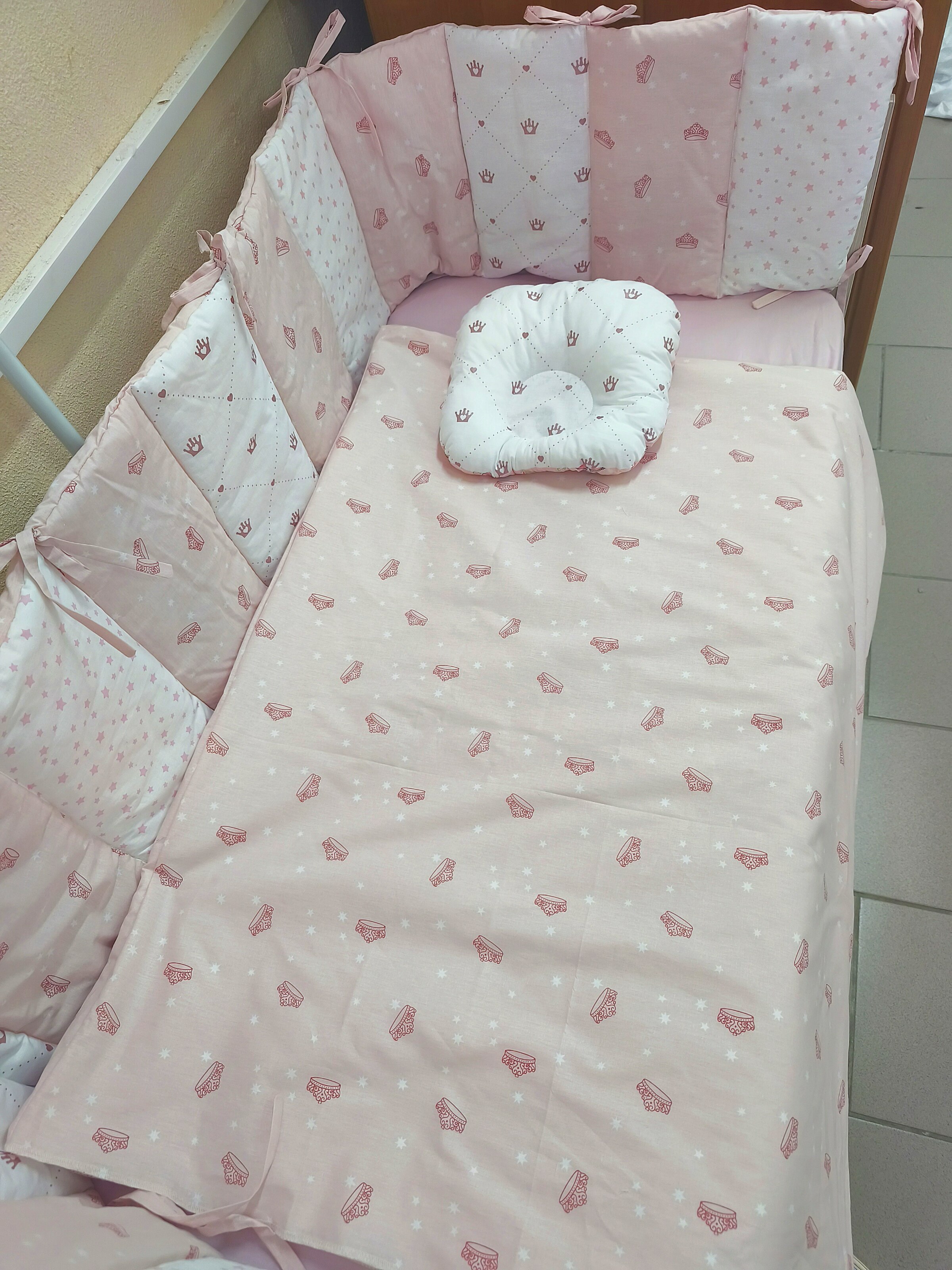 Borduri de protecție pentru pătuc Gardulet Subțire Pink Balerine