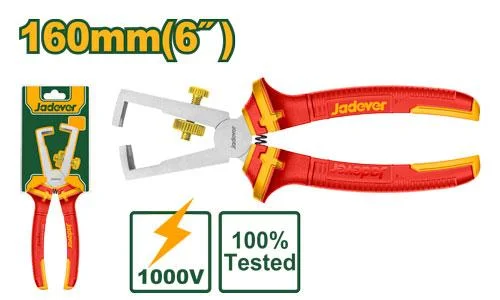 Clește pentru dezizolat izolat electric 1000V 160mm Jadever