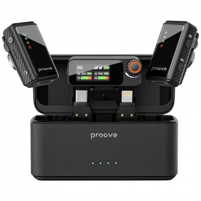 Microphone Wireless Microphone System Proove Forum Pro (Lightning/Type-C/AUX), Black