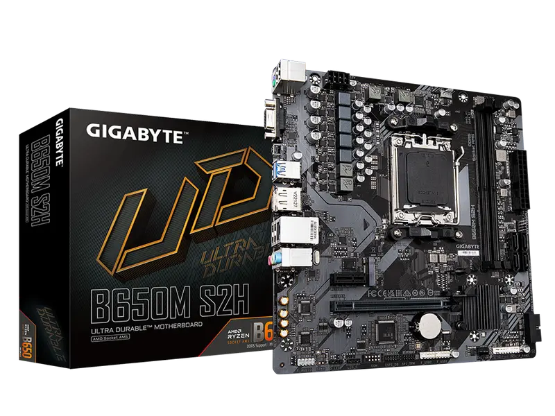 Placă de bază Gigabyte B650M S2H, AM5, AMD B650, Micro-ATX
