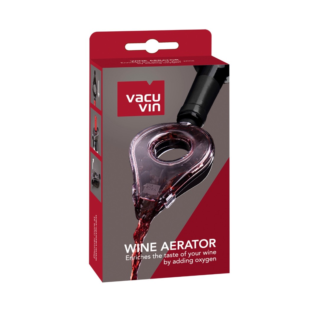 Vacu Vin Wine Aerator Grey