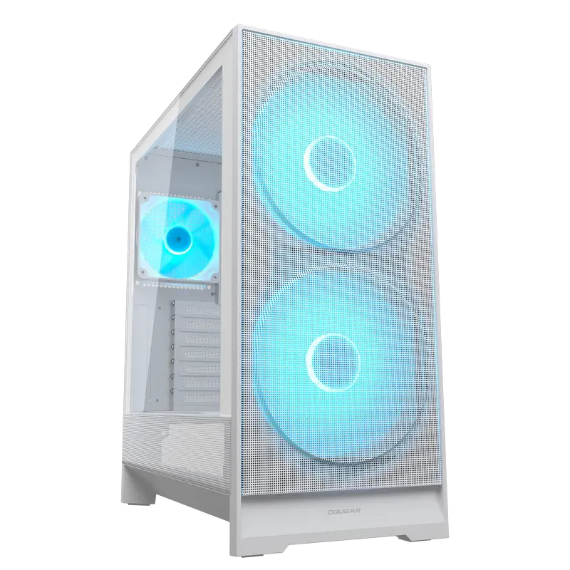 Carcasă PC Cougar Airface 180, Midi-Tower, Fără PSU, Alb