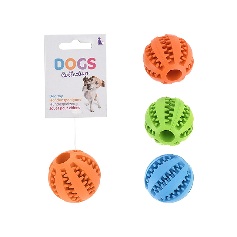Minge de cauciuc pentru câini Dogs, 5cm, 3 culori