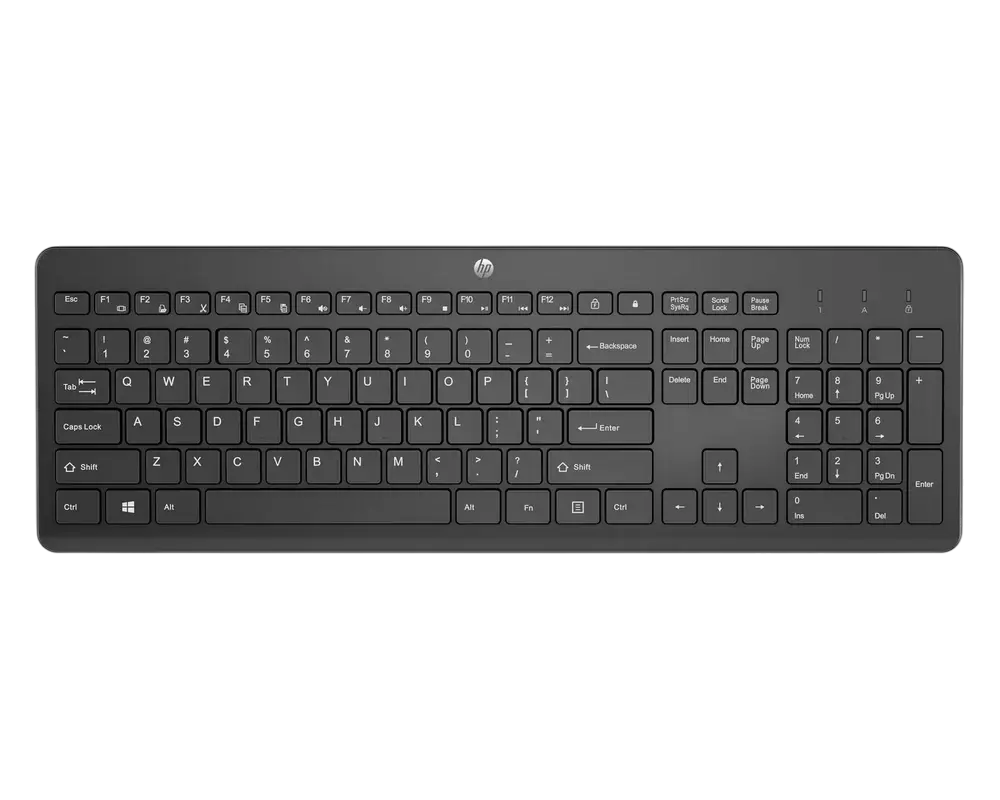 Tastatură HP 230, Fără fir, Negru