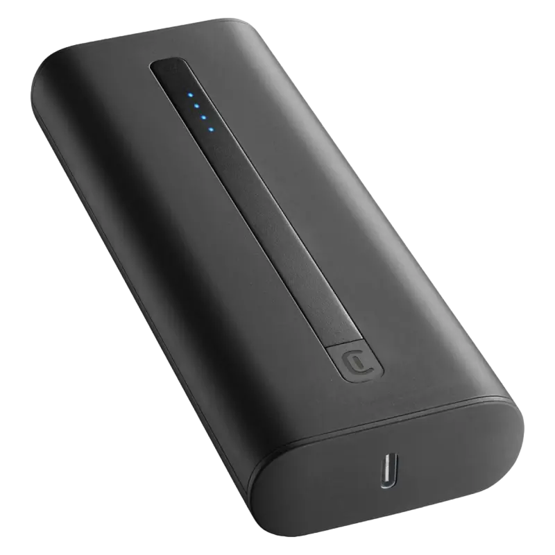 Acumulator extern Cellularline Thunder 20000, 20000mAh, Negru