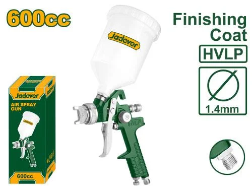 Pistol de pulverizare pneumatic cupă superioară 600cc 1.4mm Jadever JDGA1506