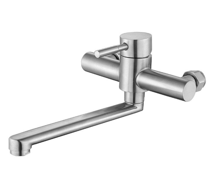 Baterie de bucătărie pe perete Wezer EKO12-01 Ø35 (inox)
