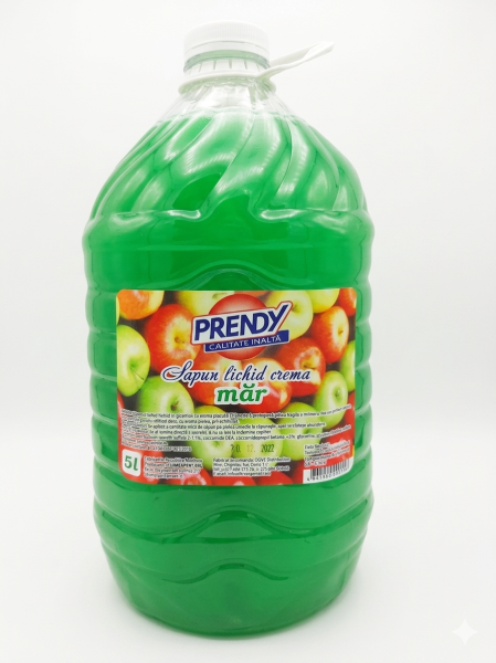 Săpun lichid cremă PRENDY Măr, 5 L