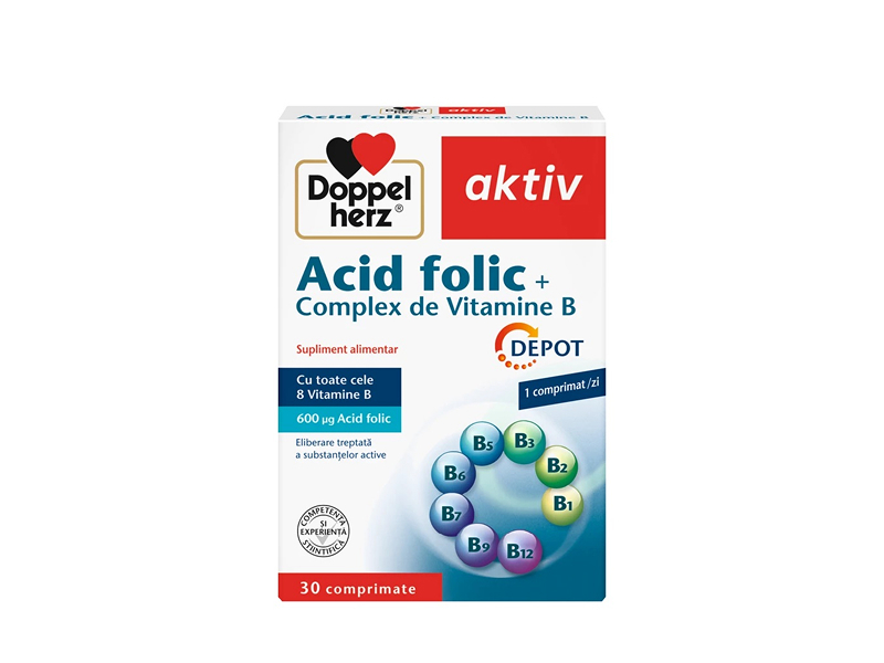 Acid Folic si Vit.B Complex comp. N30
