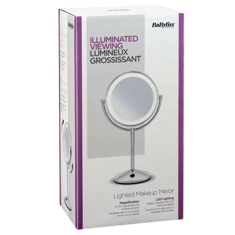 Oglindă cosmetică BaByliss 9436E, Argintiu