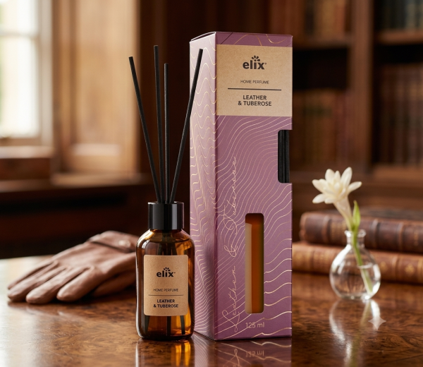 Diffuser de parfum pentru casă ELIX – Leather & Tuberose 125 ml
