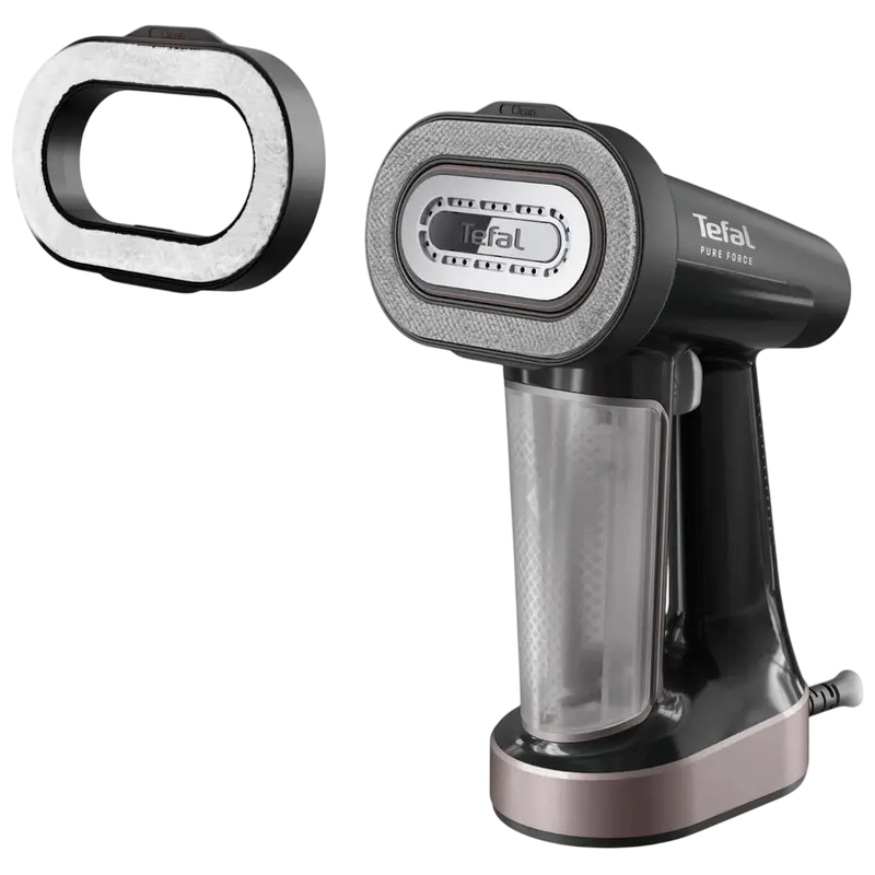 Aparat de călcat vertical cu aburi Tefal DT8765E0, Negru