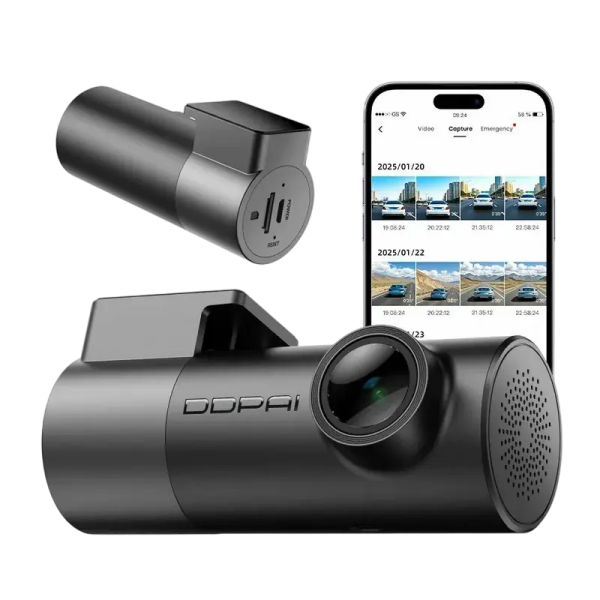 Cameră DVR frontală DDPAI Mini Pro 2K, Negru