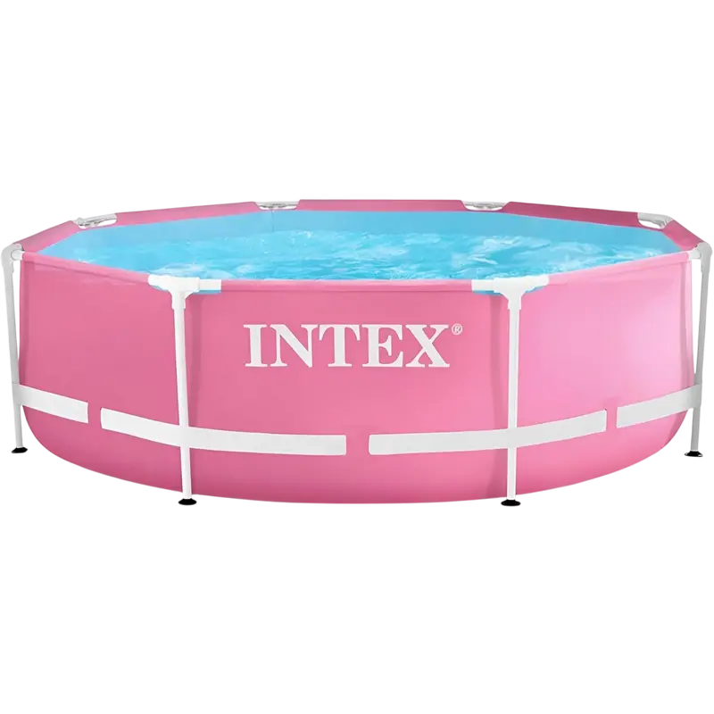 Piscină cu cadru metalic Intex 28290, 2843L, Roz, 28290