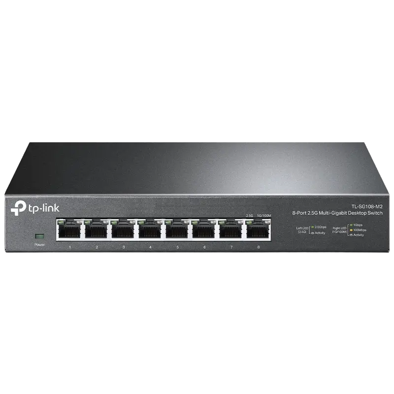 Switch de rețea TP-LINK TL-SG108-M2, 8x 100/1000/2500 Mbps