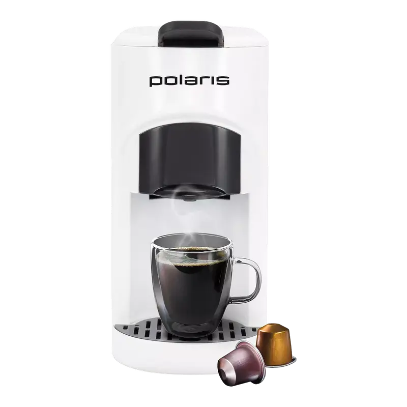 Cafetiera cu capsule Polaris PCM2034, 1450W, Alb