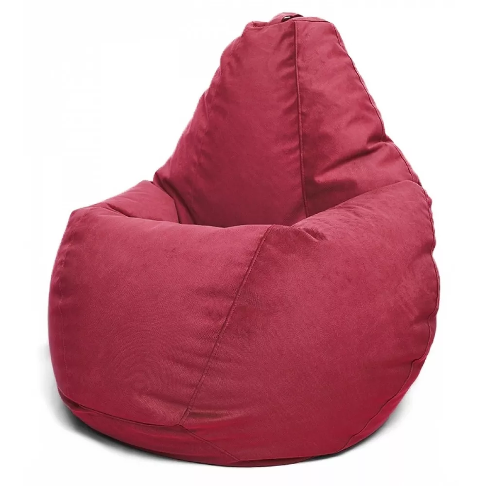 Fotoliu BeanBag din velur Maserrati, marimea "XL" culoarea bordo