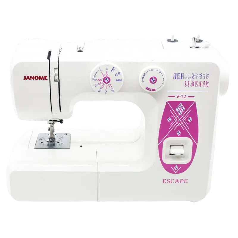 Mașină de cusut JANOME Escape V-12, Alb