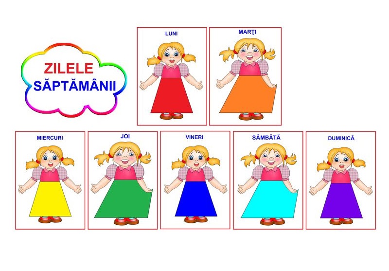 D11-11.1 Zilele săptămânii (A4)