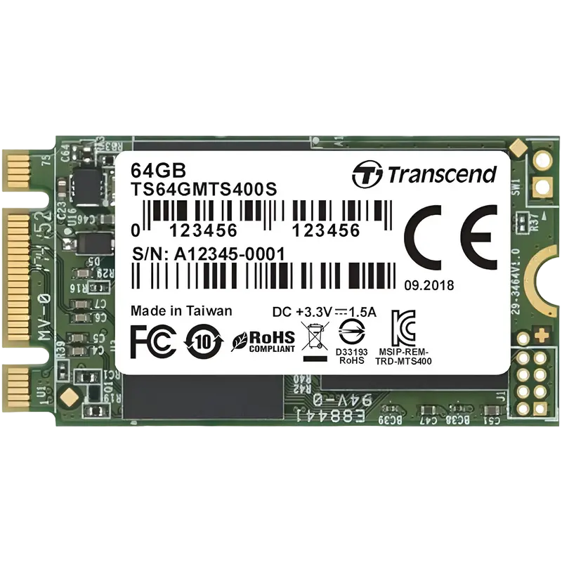 Unitate SSD Transcend 400S, 64GB, TS64GMTS400