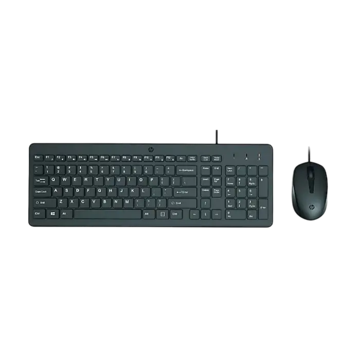 Set Tastatură + Mouse HP 150, Cu fir, Negru