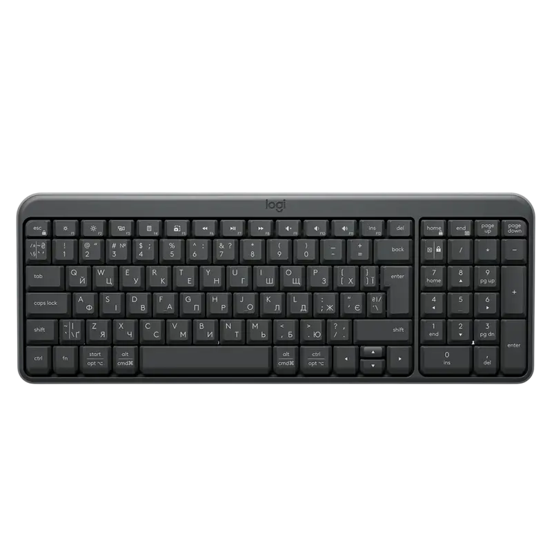 Tastatură Logitech K250, Fără fir, Grafit