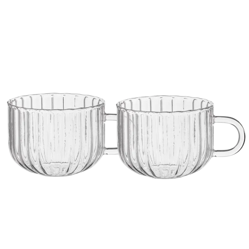 Set cupe Ardesto Iceberg AR2640GG, 400 ml, 2 bucs, Transparent