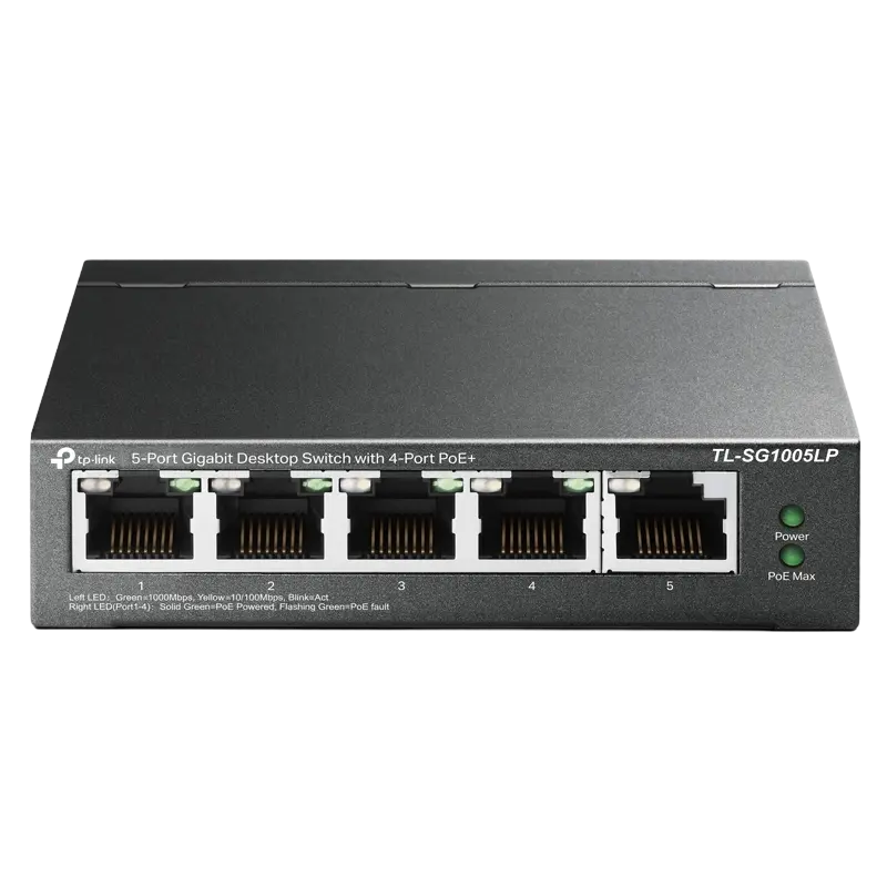 Comutator PoE TP-LINK TL-SG1005LP, 4x IEEE 802.3af/at