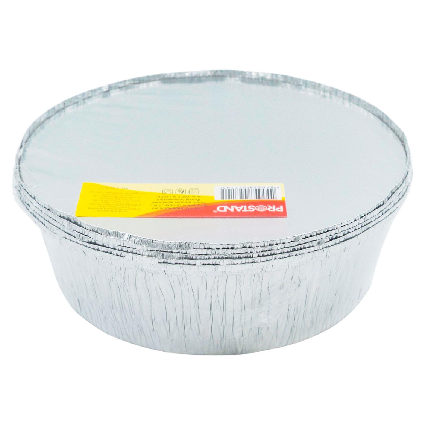 Caserola aluminiu cu capac D211xH57 S-802 LG 5buc