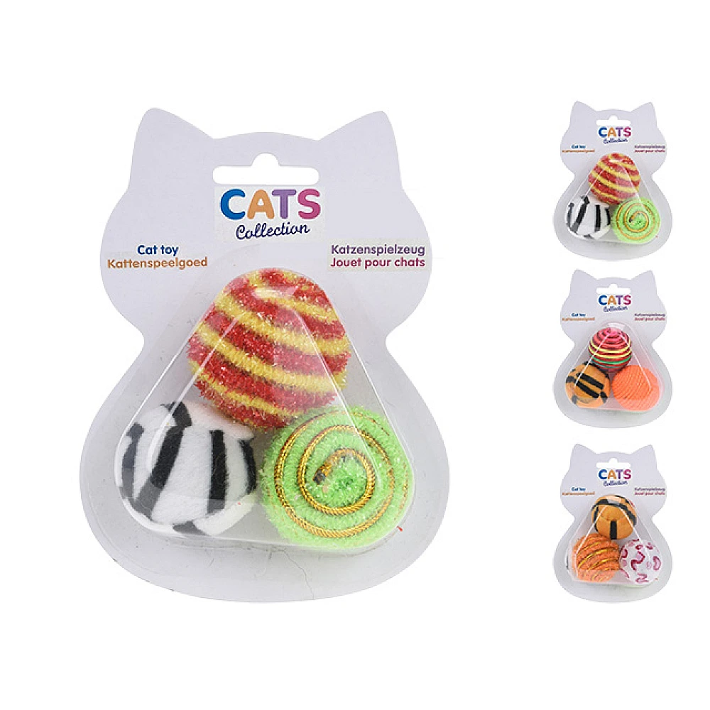 Jucarii pentru pisici Cats "Ball" 3buc, blister