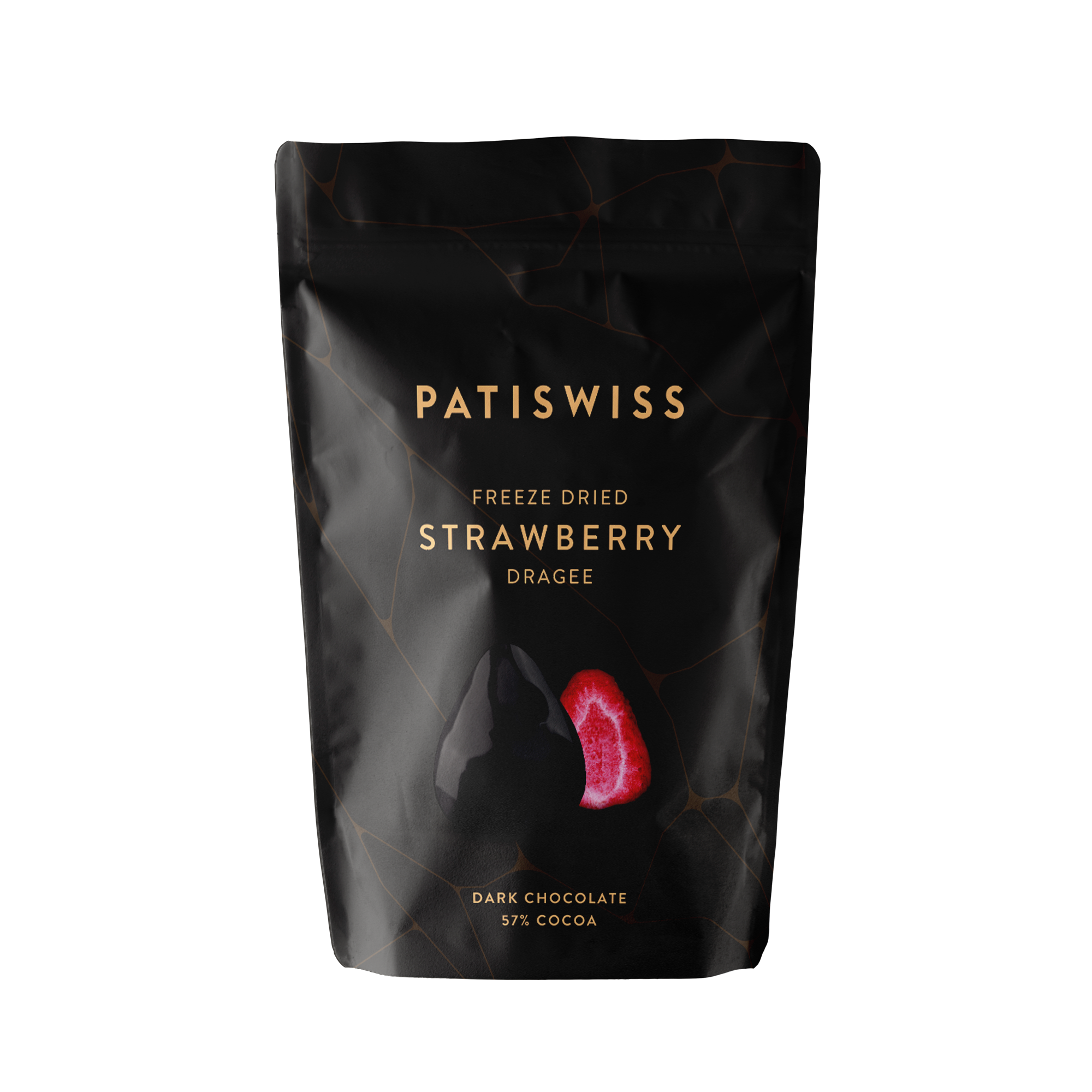 Căpșune în ciocolată neagră Patiswiss