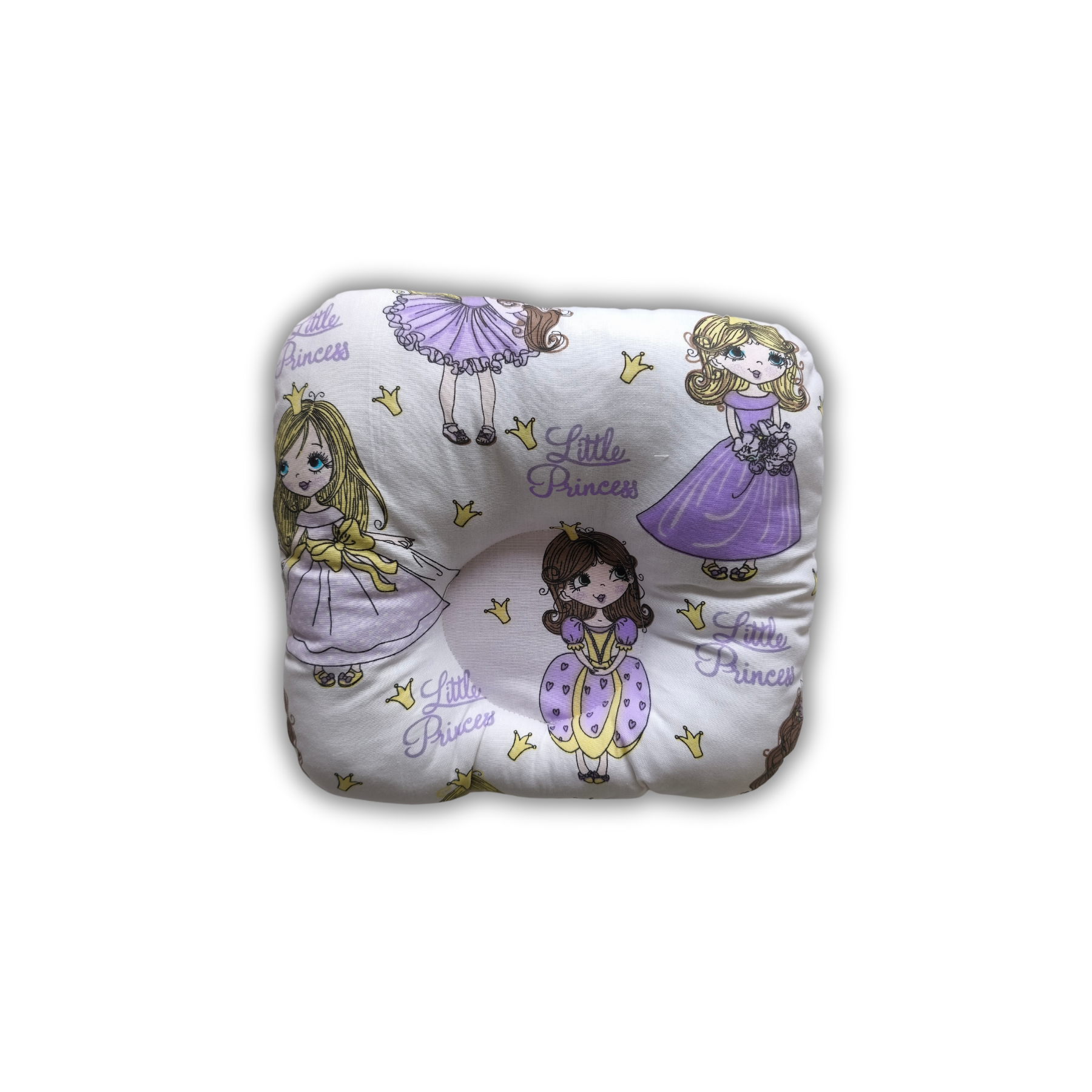 Pernuță ortopedică Little Princess Violet pe Alb