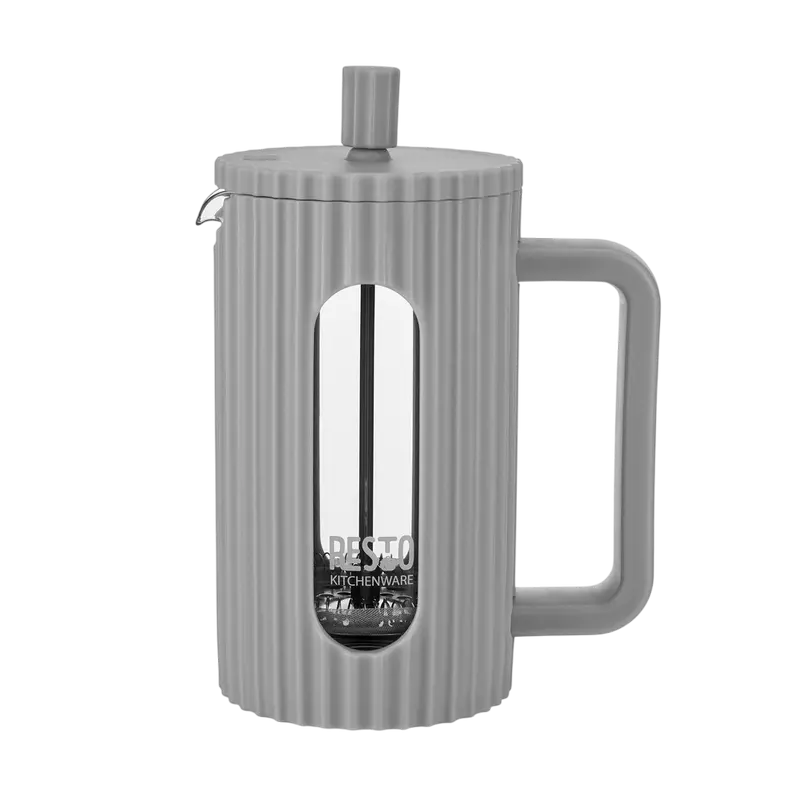 Cafetiera French Press RESTO 90532, 0,6L, Gri deschis