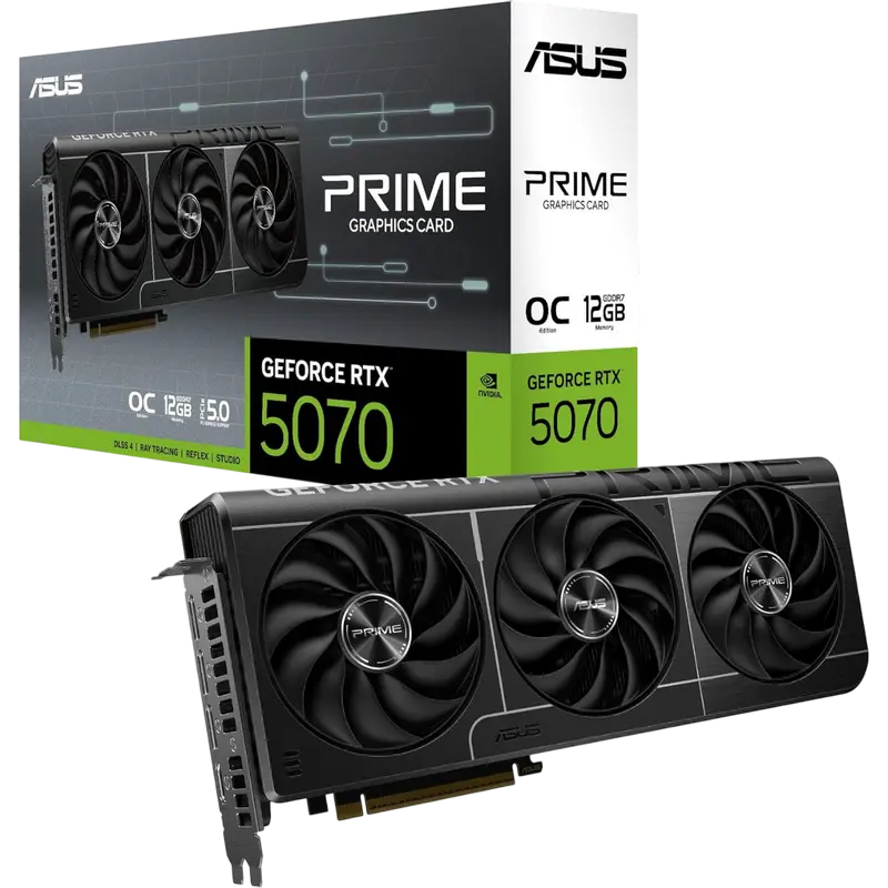 Placă Video ASUS PRIME-RTX5070-O12G, 12GB GDDR7 192bit