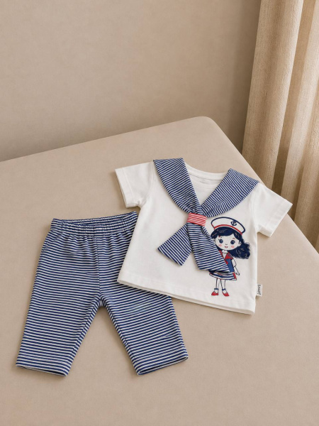 Costum pentru fete: tricou și colanți „Marin”, Turcia