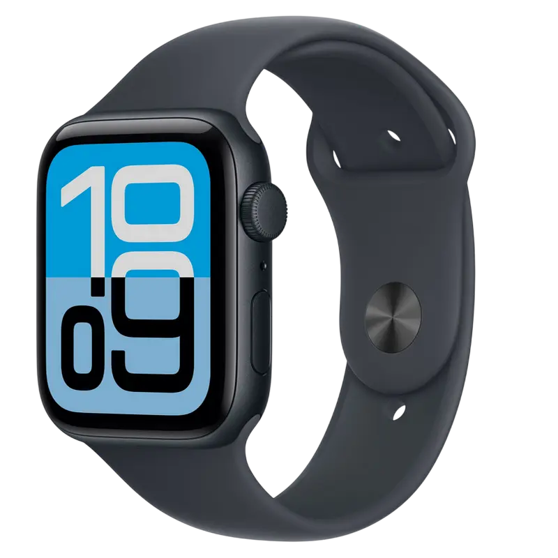 Ceas inteligent Apple Watch SE 3, 44mm, Midnight